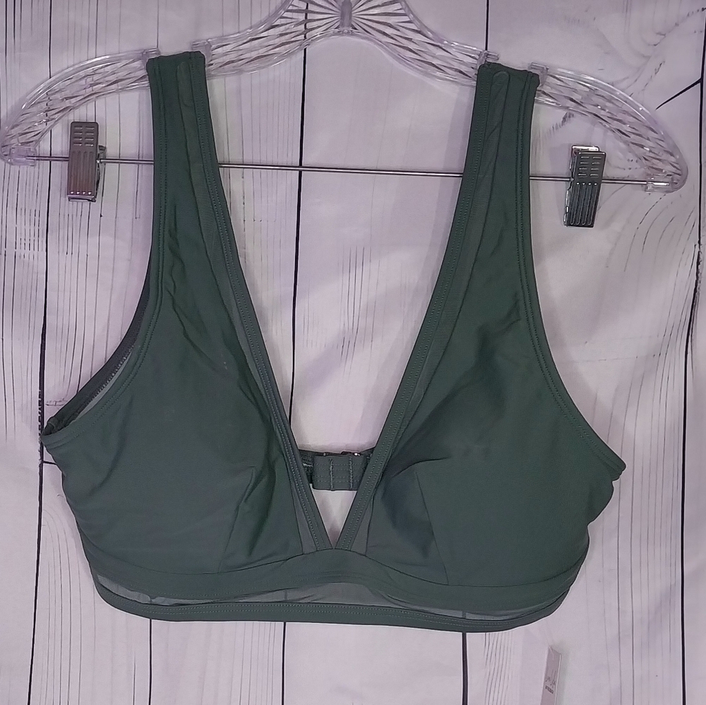 Cupshe Women's Green Bikini Top NWT